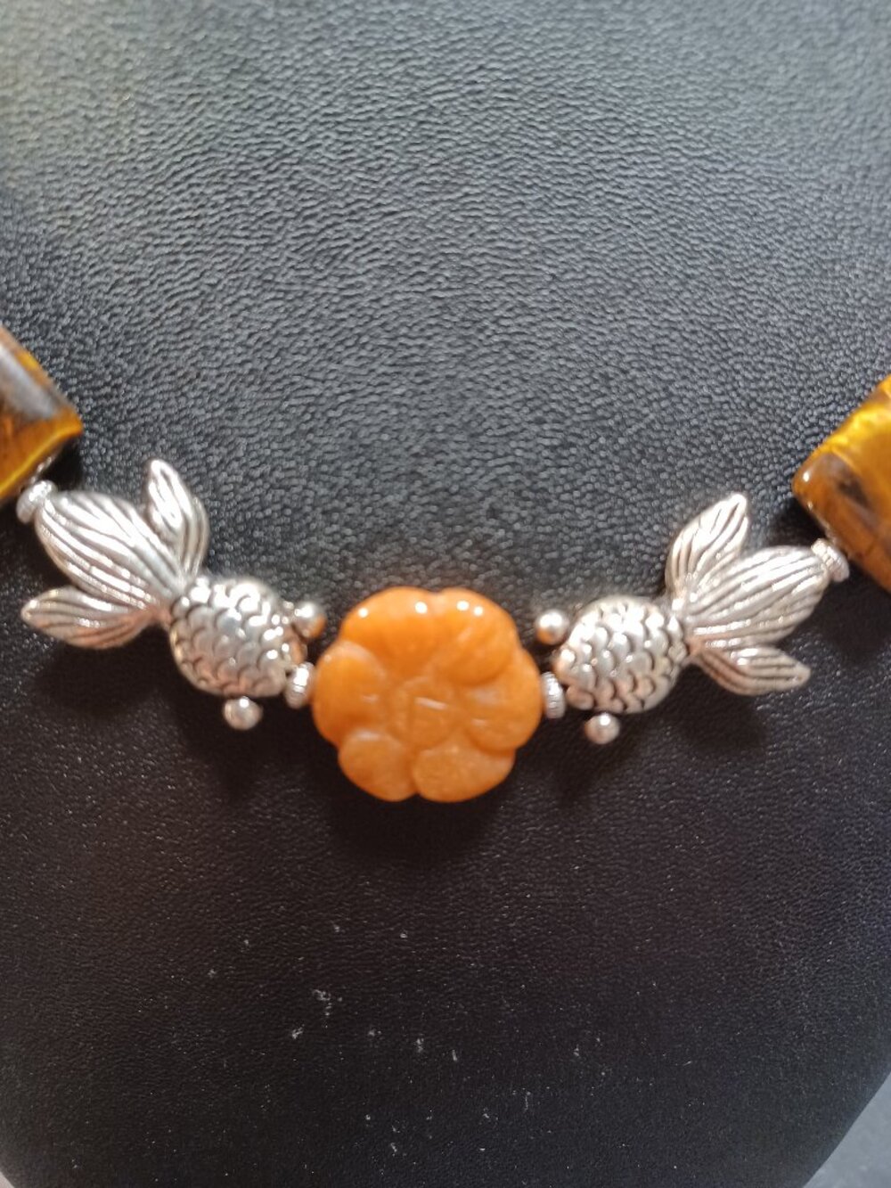 I call this necklace - Koi Pond at Sunset